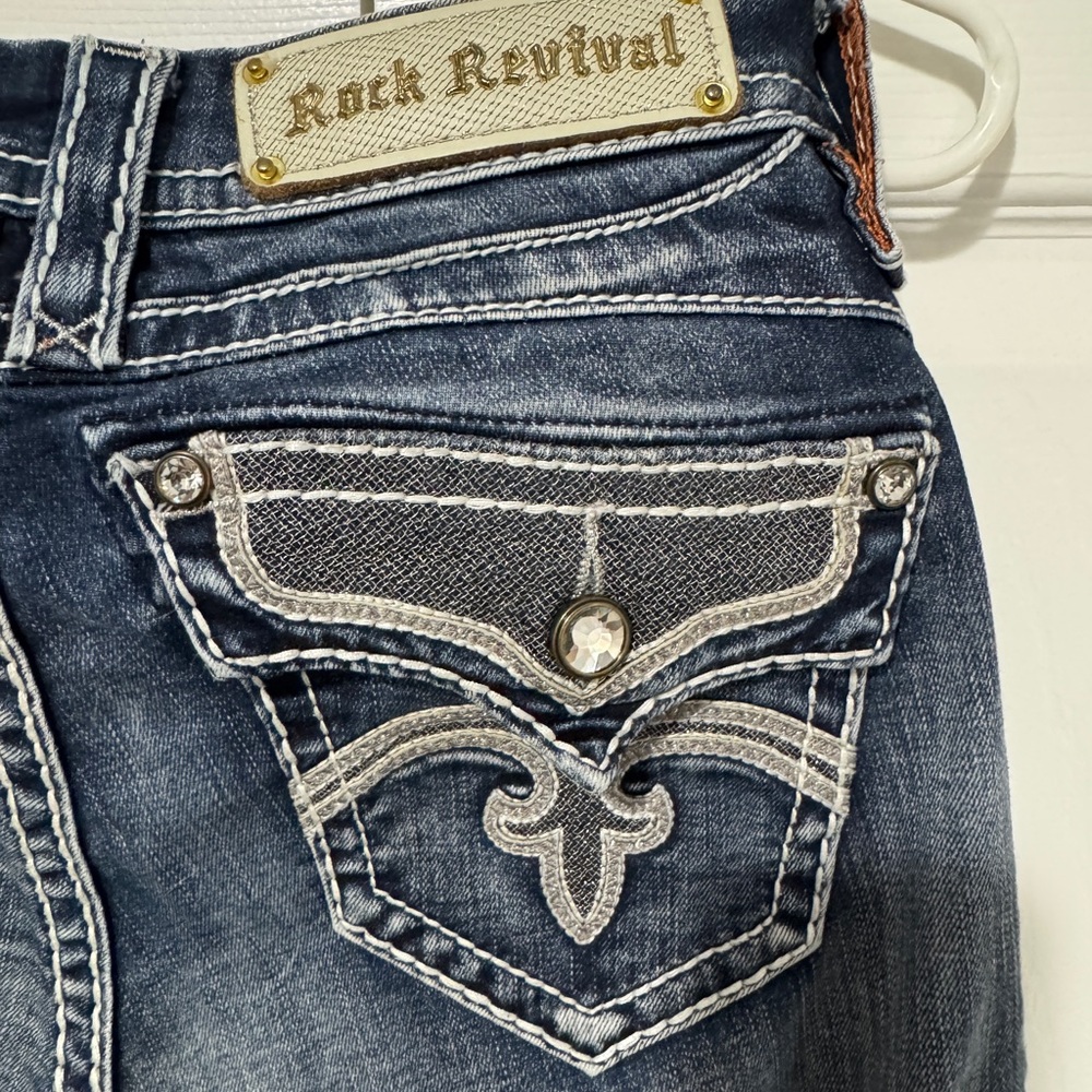 Rock Revival Anna Dark Blue Jeans